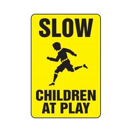 Safety Sign SLOW  CHILDREN AT PLAY MVHR547VS